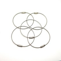 ‡▶다용도 열쇠고리 스텐 코팅 와이어 링 2size DD-10735◀‡ 0626 PLAB:), 바로구매SMALL(15X200(MM)GO