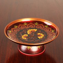 과일 그릇 부처님오신날 절 무속용품 불교용품 연화 연꽃 다기 세트 제물 장식품용, B 7 인치