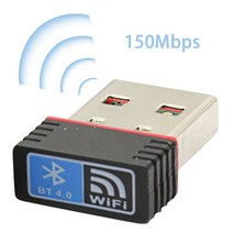 무선 랜카드 와이파이 어댑터 블루투스 4.0 무선 USB 네트워크 카드 동글 듀얼 홈 미니 맥 Win 10 8 7 Vis, 한개옵션0