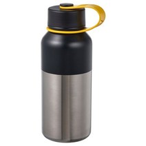 이케아 헤틀레브라드 보온병 0.5L 블랙 20cm 스테인리스, 없음, 1개