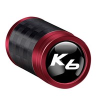 4 개 탄소 섬유 자동차 휠 타이어 밸브 스템 에어 캡 액세서리 기아 리오 스포티지 R K3 K4 K5 씨드 쏘렌토 세라토 소울, 16 For K6_02 Red