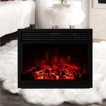electric fireplace 트라베(built-in) LED벽난로 예쁜장작불꽃+4평난방전기히터난로온풍기 유럽풍페치카 엔틱인테리어가구조명 엔틱콘솔 거실아트홀불멍인테리어무드등조명, 트라베(LED블꽃조명)