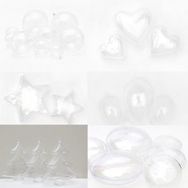 투명공 플라스틱 아크릴볼 뽑기캡슐, 01 투명공 원  4cm -  5set