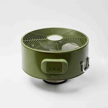 GEEK 캠핑 히텁팬 난로팬 동력팬 실링팬 타프팬 USB전원 텐트공기순환 SWG-D2210C (카키), 블랙(SWG-D2210B)