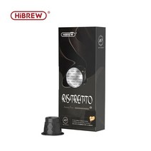재사용HiBREW 에스프레소 네스프레소 캡슐 커피 한 상자에 10 캡슐, 01 Ristretto