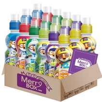 팔도 뽀로로음료 18개(밀크x3+딸기x3+사과x3+샤인머스캣x3+블루베리x3+바나나x3)+메세지카드, 밀크+딸기+사과+샤인머스캣+블루베리+바나나, 235ml, 1박스