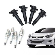 아반떼MD 점화코일 점화플러그 한대분 교체 세트, LPG, 평화발레오 코일+정품 플러그(니켈)