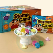 위센티브 신짱 스탬프 캔디 38G 30개 (1BOX) 후르츠캔디 과일사탕 후르츠사탕