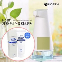[CL]디월스 플러프 자동센서 거품 디스펜서 HDJ01 자동세정제 거품기 손소독제 손세정제, 핑크(HDJ01)