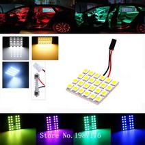 면발광 led바 캠핑전구 식빵등자동 T10 Festoon 12 24 48 SMD 5050 LED 따뜻한 화이트 버스 트럭 BA9S W5W, 한개옵션1, 09 24V 12SMD Warm White