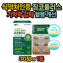 기억력 혈행 건강 GMP인증 플라보놀배당체 두뇌영양제 식약처인증 GMP인증 은행잎추출물 징코 찡코 브레인 비타민B군 뇌세포 감퇴 혈행 개선 혈액 순환 보조제 영양제 건강식품