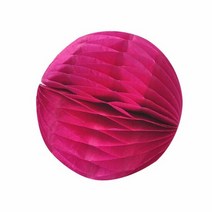 PWM-DK 페이퍼허니컴볼(6cm)핫핑크 꽃볼 페이퍼벌룬, 단품