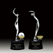 골프메탈 트로피 싱글 홀인원 이글 골프선물, 단품