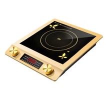 다용도 가정용 SUPOR 상업용 스마트 튀김 샤브샤브 3구인덕션, C01-3500W, T11-골드색 플랫발판 인덕션 3500W