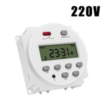 전기릴레이 CN101A LCD 시간 스위치 12V 24V 110V 220V 릴레이 가로등 빌보드 전원 공급 장치 타이머없이, CHINA_110V