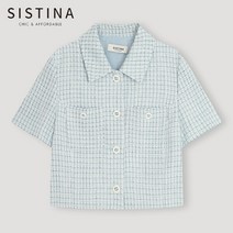 [시스티나] 트위드 크롭 반팔 재킷_AWWJKN21070_MI
