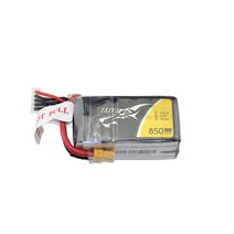 저무리 호환제품 Tattu-LiPo 배터리 팩 1S 2S 3S 4S 220 450 650 850 1300 1550 1800 mAh 45C 75C 95C XT30 XT60 플러그, 07 4S 850mah 45C