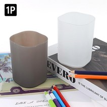 미술학원 가성비좋은 사각형 색연필꽂이 5개 캘리그라피펜 사무실연필꽂이, 화이트