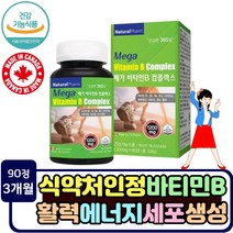 고함량 비타민 b 콤플렉스 건강기능식품 b1 b2 육아 워킹맘 여성 에너지 충전 b3 b5 b7 캐나다 판토텐산 나이아신 b12 비오틴 엽산 혈액생성 활력 복합체 필수 영양제