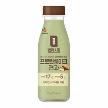 CJ-밸런스밀 프로틴쉐이크 견과 바쁜아침 물만타서 간편섭취 고단백 고식이섬유 존맛탱 질리지않는맛 한끼식사 50g, 1개
