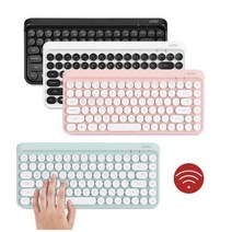 엑토 레트로 무선 미니키보드 KBD-50 원형키캡 멤브레인 USB 타자기, 민트