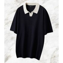 스파오 SPAO [COOL] 오픈카라 반팔니트_SPKWE25M05