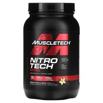 MuscleTech Nitro Tech Ripped Lean Protein Weight Loss French Vanilla Bean 2 lbs (907 g), 2 lb