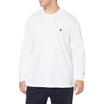 [챔피언] 롱 티셔츠 긴 소매 티 면 100 % 클래식 한 포인트 로고 자수 롱 슬리브 티셔츠 C3-P401 남성