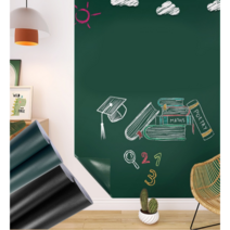 라슈에뜨 붙이는 칠판 시트지 학원 학교 회의실 아이방 칠판 교체 리폼 워터초크 분필용 칠판 시트지 필름, 50cm x 60cm, 그린