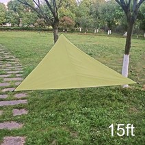 타프쉘이너텐트 타프 스크린 이너 텐트 UV 차단 캐노피 삼각형 방수 천막 가정 야외 정원 마당 로프 드롭, [17] Army Green 15ft