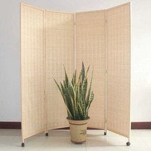 라탄 병풍 이동식병풍 접이식 파티션 칸막이 가림막