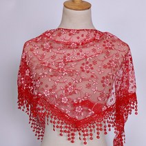 스카프 실크 쁘띠 패션 여성용 자수 레이스 베일 숄 꽃 머리 무슬림 랩 가톨릭 반다나 138x40cm