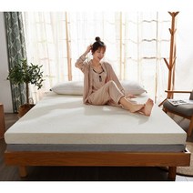 디자인 롤팩 매트리스 무늬 토퍼 탈부착 세척 가능 커버 지퍼형