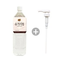 동서 리치스 슈가시럽 1.5LX1+펌프X1[카페시럽][설탕시럽][시럽][커피시럽], 1.5L, 1개