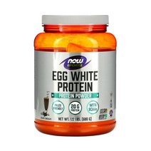 Now Foods 나우 푸드 에그 화이트 단백질 프로틴 가루 파우더 크리미 초콜릿 Egg White Protein 680g, 1팩