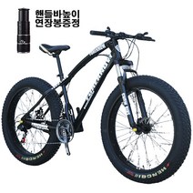 쇼핑타임 4.0 산악 광폭 타이어 자전거 팻바이크 30단, 24단, 20인치, 골드