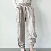 여성 바스락 카고 조거팬츠 건빵바지 밴딩 트레이닝복
