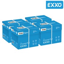 [공문용지] [엑소] (EXXO) A4 복사용지(A4용지) 75g 2500매 4BOX, 상세 설명 참조