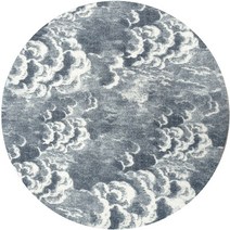 Fornasetti 포르나세티 원형 카펫 러그 카페트 먼지 안나는 없는 단모 구름 발매트