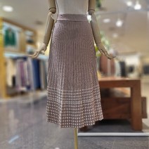 멜로디가든 눈꽃 패턴 플리츠 스커트(M2F8S118)