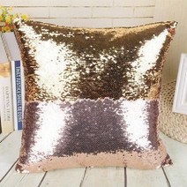 스팽글쿠션 변화 매직 투톤 홈 인테리어 쇼파 반전 카페 반짝이, 골드 + 실버
