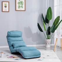 이케아 1인용 접이식 각도조절 패브릭 식빵 리클라이너 소파베드 쿠션침대의자, 베이지