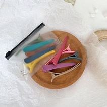 앞머리 고정 헤어 집게핀 혼합칼라 10개입