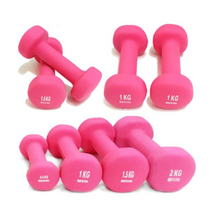 프로모릭스 네오프렌 미용아령 2개세트 0.5~2KG, 1.5kg