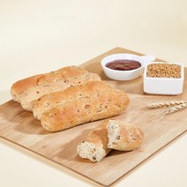 [통밀명가] 통밀빵 통밀견과스틱 빵 (330g) HACCP (비건빵/건강빵/통곡물/발아통밀/100%수제빵), 66g, 5개입