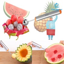 페니 스테인리스 후르츠 볼스푼 메론스푼 수박볼러, 다용도 스쿱 1개