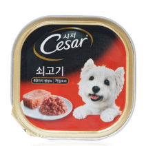 시저 반려견 주식캔 쇠고기, 소, 100g, 4개