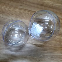 행사상품 아크릴볼풍선(플라스틱반구) ( 지름22 cm ) 플라워 절화 보존 수분 공급 화기 생화보관통 꽃보관통 절화통 물통 화기
