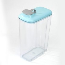 강아지 고양이 급수기 배식기 사료공급기 급식기 밥주는기계 애완 동물 식품 저장 버킷 디스펜서 대용량 봉인 용기 개와 건조 상자 액세서리, 옵션01 Blue-2.5L