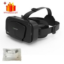 전화 모바일 스마트 폰용 3d 가상 현실 vr 안경 컨트롤러가있는 7 인치 헤드셋 헬멧 게임 wirth real viar 고글, 협력사, 상자 없음 리모컨 없음